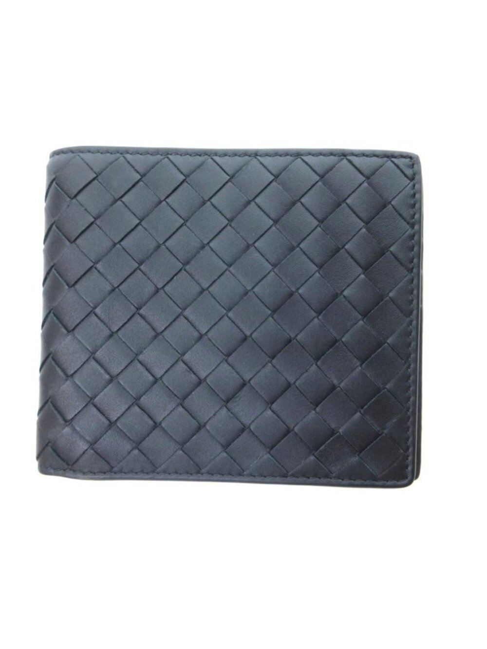 Bottega Veneta Bifold Wallet Intrecciato Calfskin Black HW
